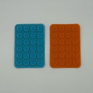 Orange and Blue Suction Grip Mount Set